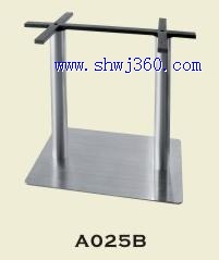 double leg stainless steel table leg